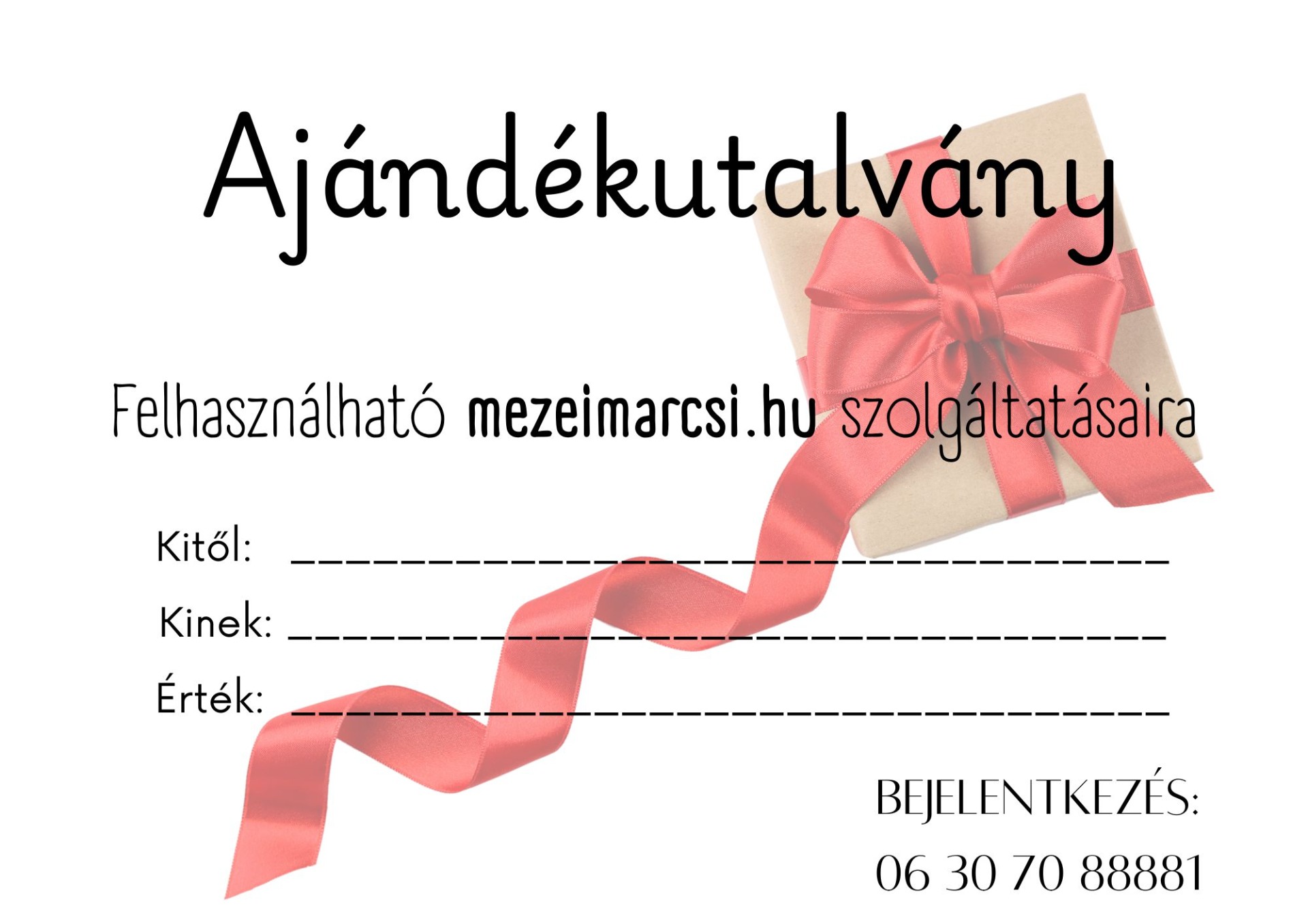 Ajándékutalvány 3